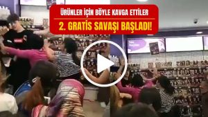 Gratis İndirimi Patlattı, Kadınlar Kavgaya Tutuştu! İşte O Anlar