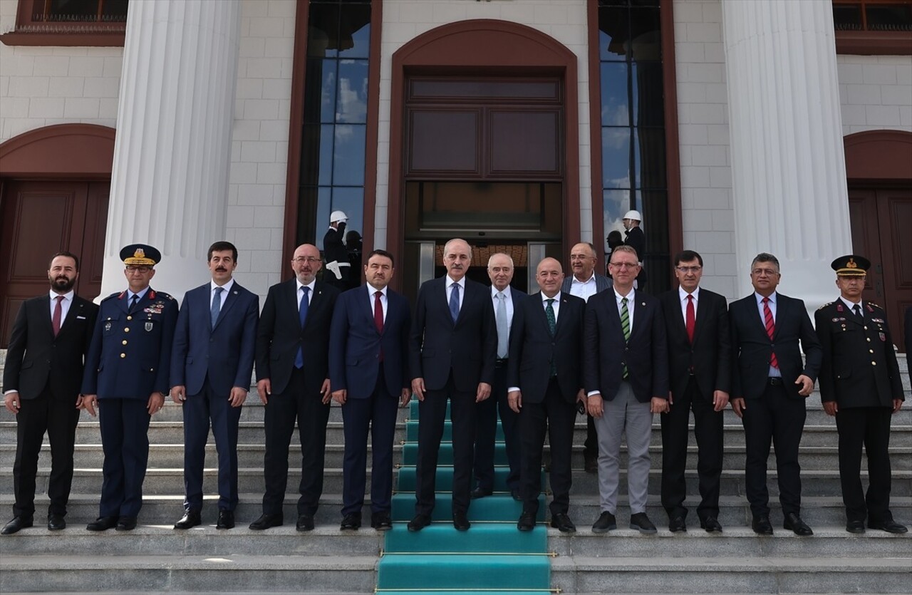 Türkiye Büyük Millet Meclisi (TBMM) Başkanı Numan Kurtulmuş (sağda), Büyük Taarruz Zafer Haftası...