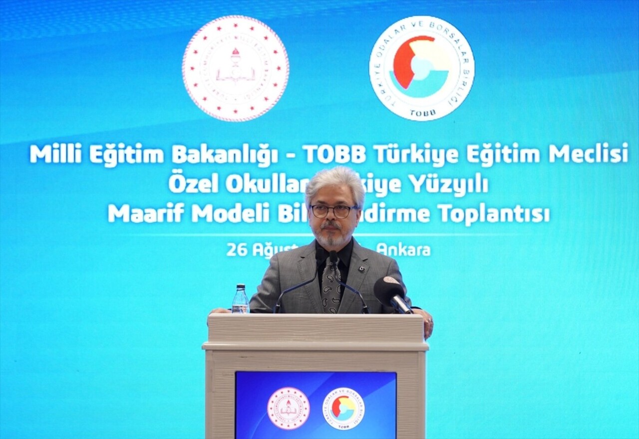 Ankara'da, Millî Eğitim Bakanlığı (MEB) ve TOBB Türkiye Eğitim Meclisi tarafından "Özel Okullar...