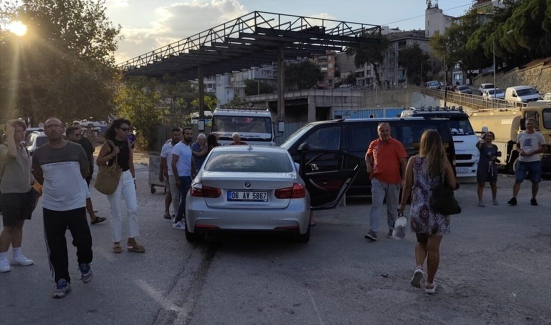 Erdek'te meydana gelen trafik