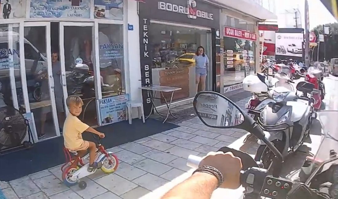 Bodrum'da bir trafik polisi