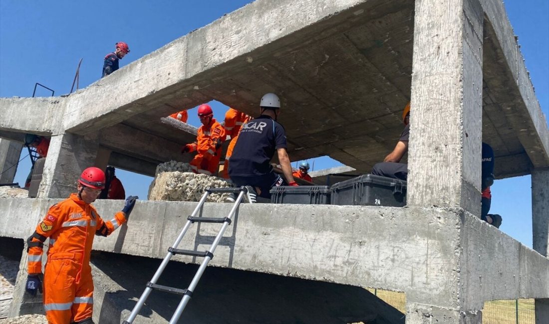 Erzincan'da gerçekleştirilen tatbikat, depreme