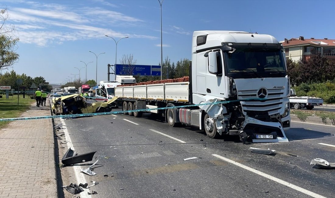 Eskişehir'de meydana gelen trafik