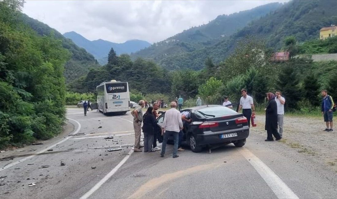 Giresun'da meydana gelen kazada,