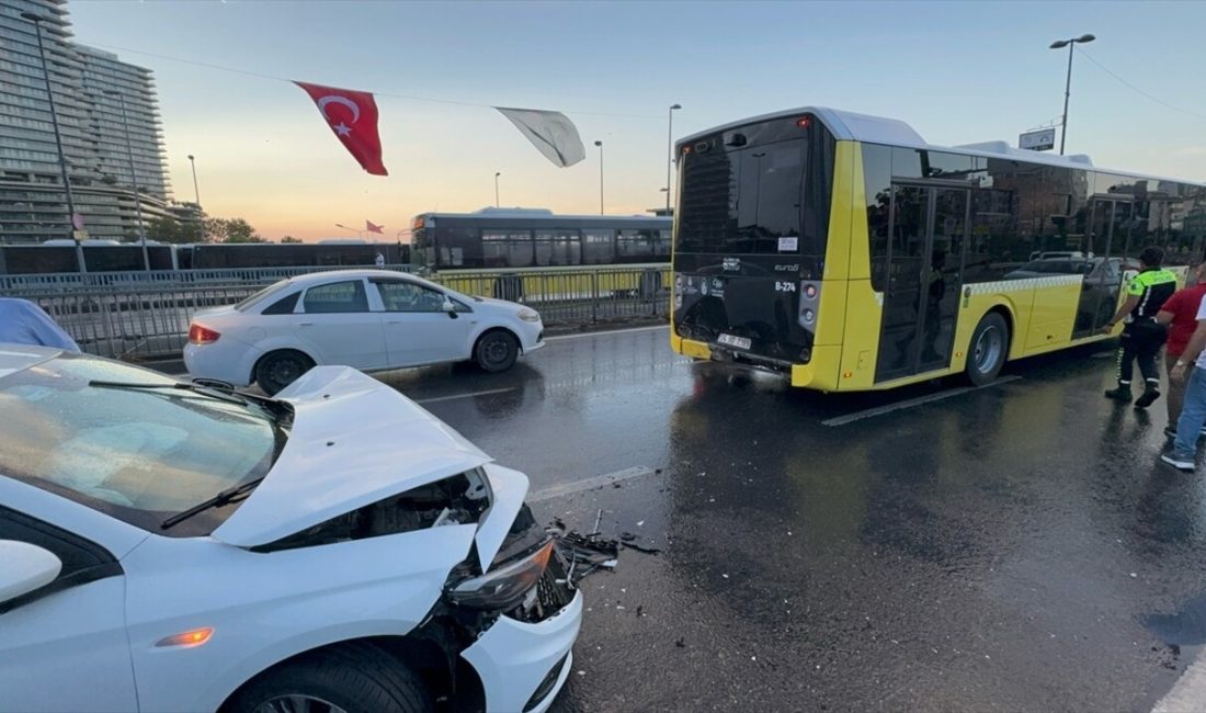 Şişli'de bir kaza sonucu