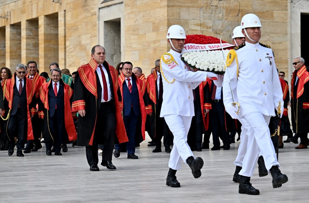 Yargıtay Başkanı Ömer Kerkez ve beraberindeki heyet, 2024-2025 adli yılının açılışı dolayısıyla...