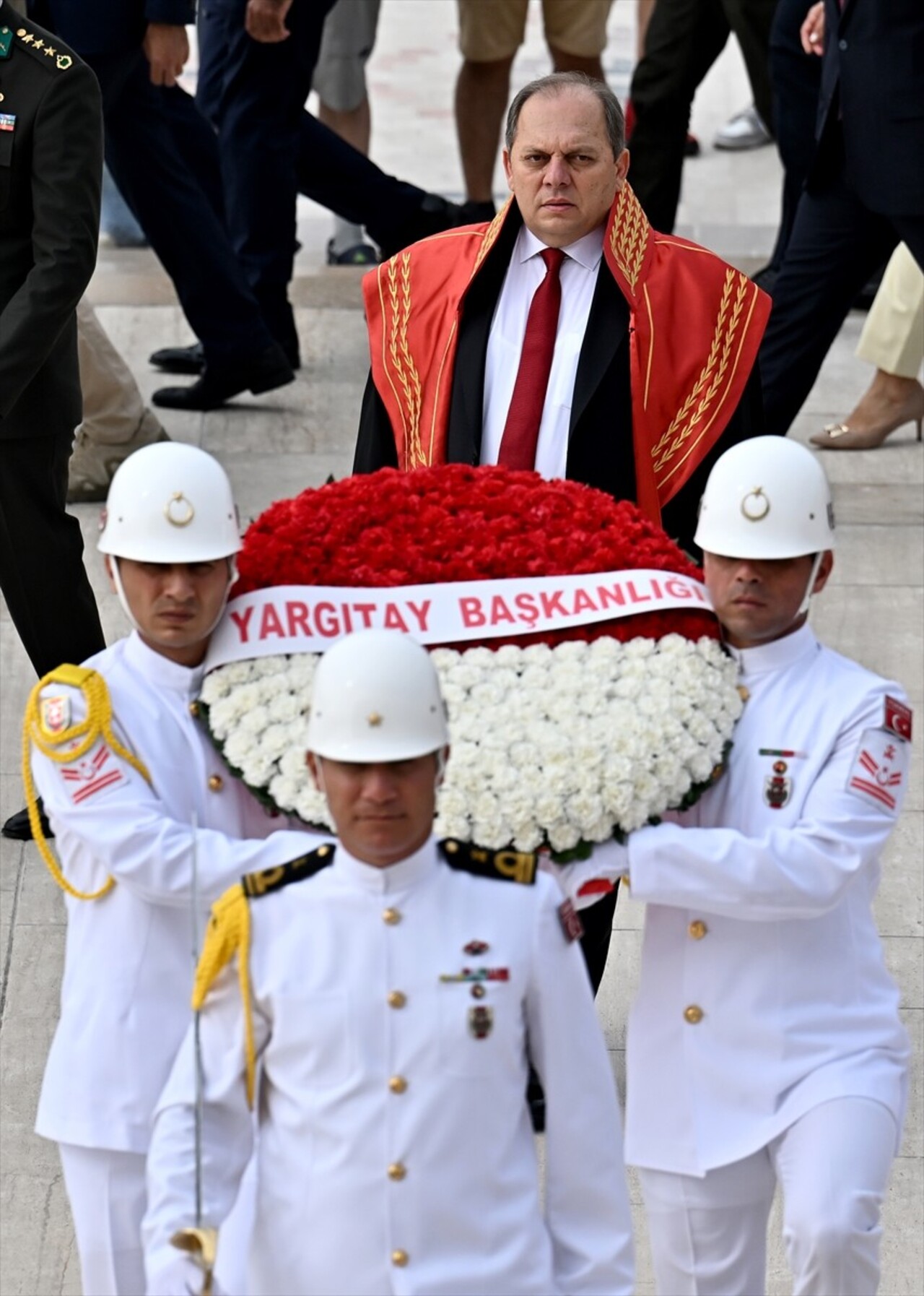 Yargıtay Başkanı Ömer Kerkez ve beraberindeki heyet, 2024-2025 adli yılının açılışı dolayısıyla...