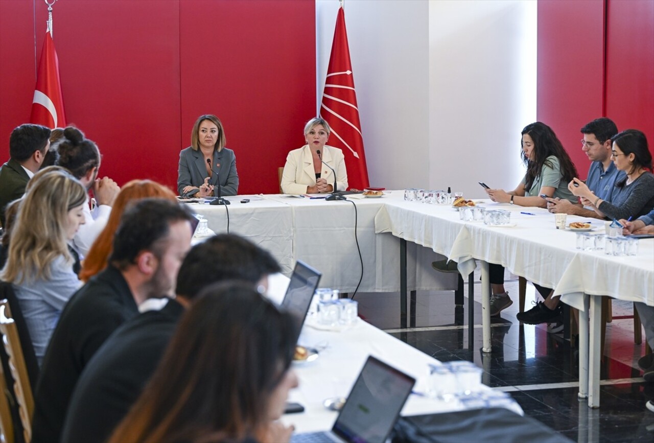 CHP Genel Sekreteri Selin Sayek Böke (sağda) ve CHP Genel Başkan Yardımcısı Meryem Gül Çiftci...