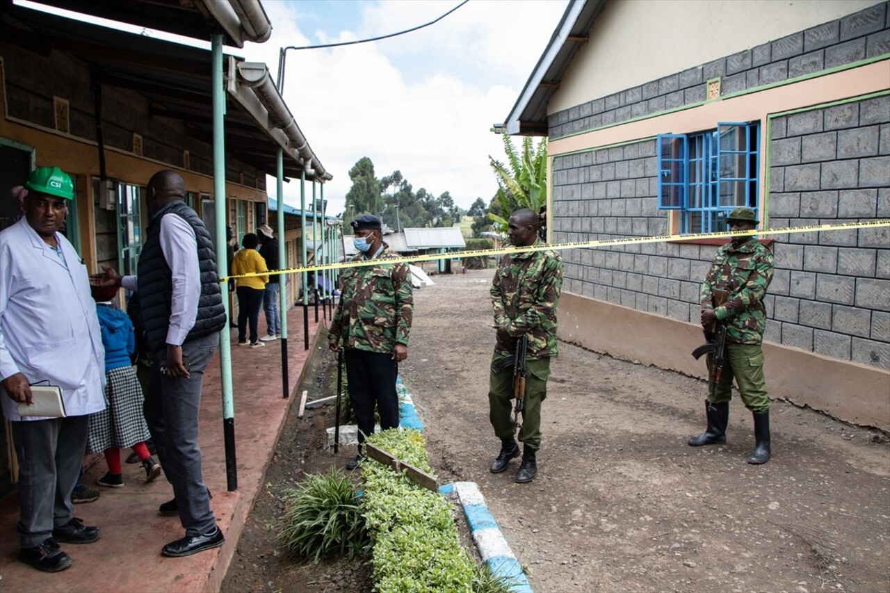 Kenya'nın başkenti Nairobi'nin yaklaşık 150 kilometre kuzeyindeki Nyeri bölgesinde bir okulda...