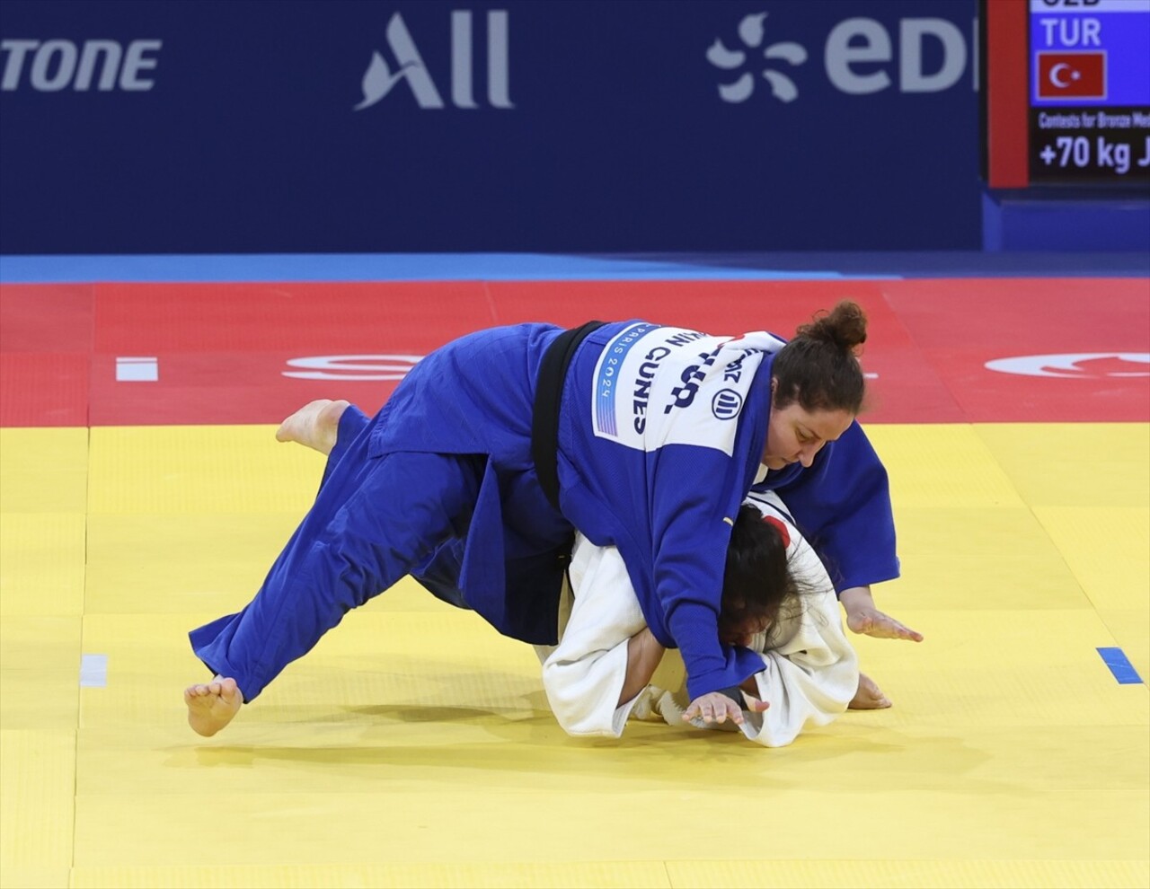 Paris 2024 Paralimpik Oyunları'nda judoda kadınlar +70 kilo J1 kategorisinde Nazan Akın Güneş...