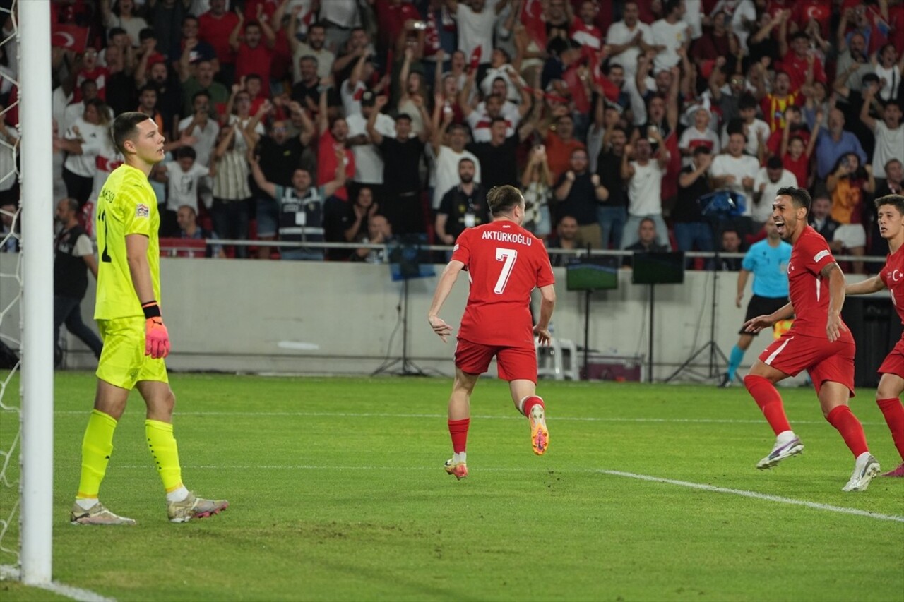 UEFA Uluslar B Ligi 4. Grup ikinci hafta maçında A Milli Futbol Takımı ile İzlanda Gürsel Aksel...