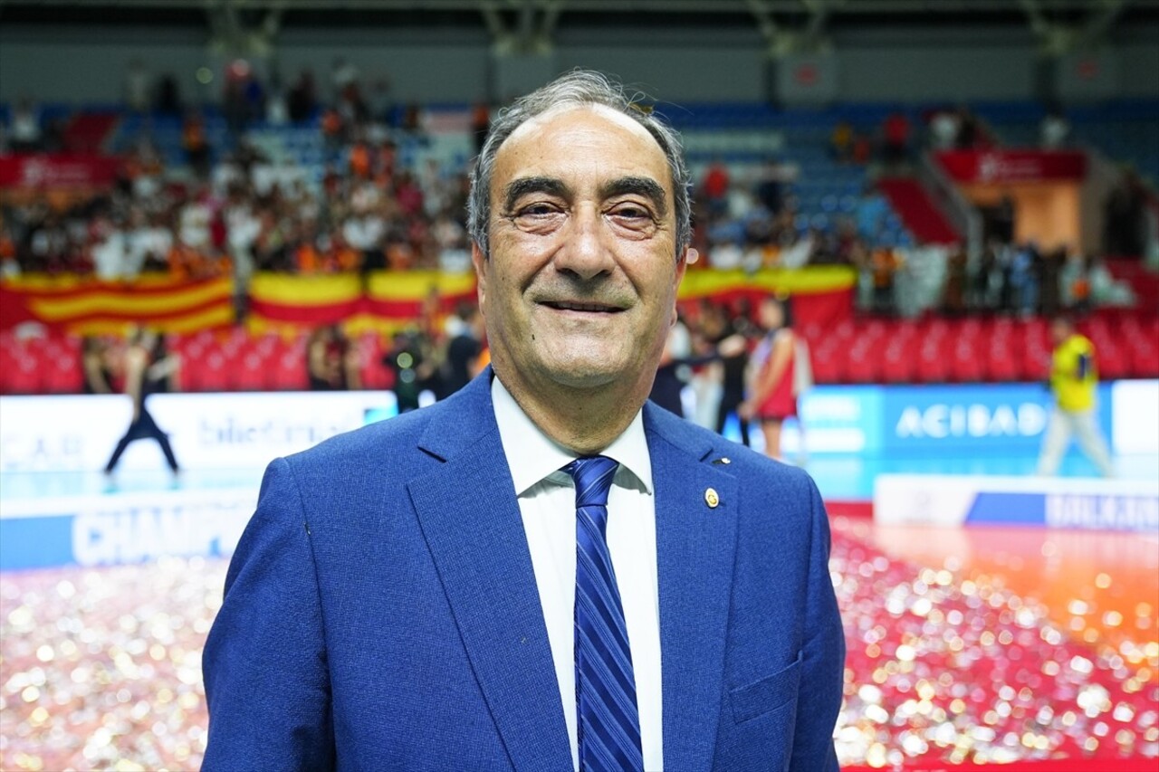 Galatasaray Daikin Kadın Voleybol Takımı, 2024 Balkan Kupası'ndaki üçüncü maçında Yunanistan ekibi...