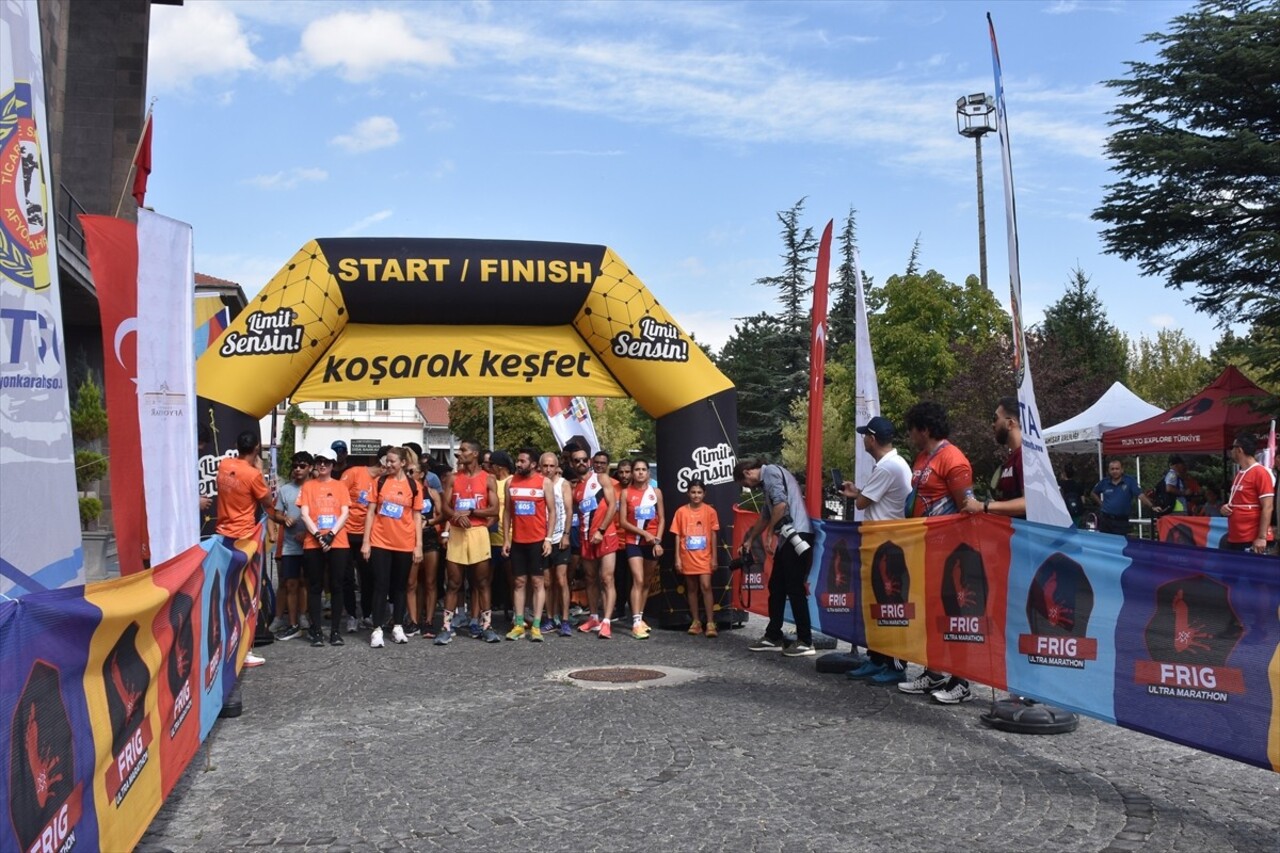 Afyonkarahisar'da düzenlenen Arnica 10. Frig Ultra Maratonu tamamlandı.