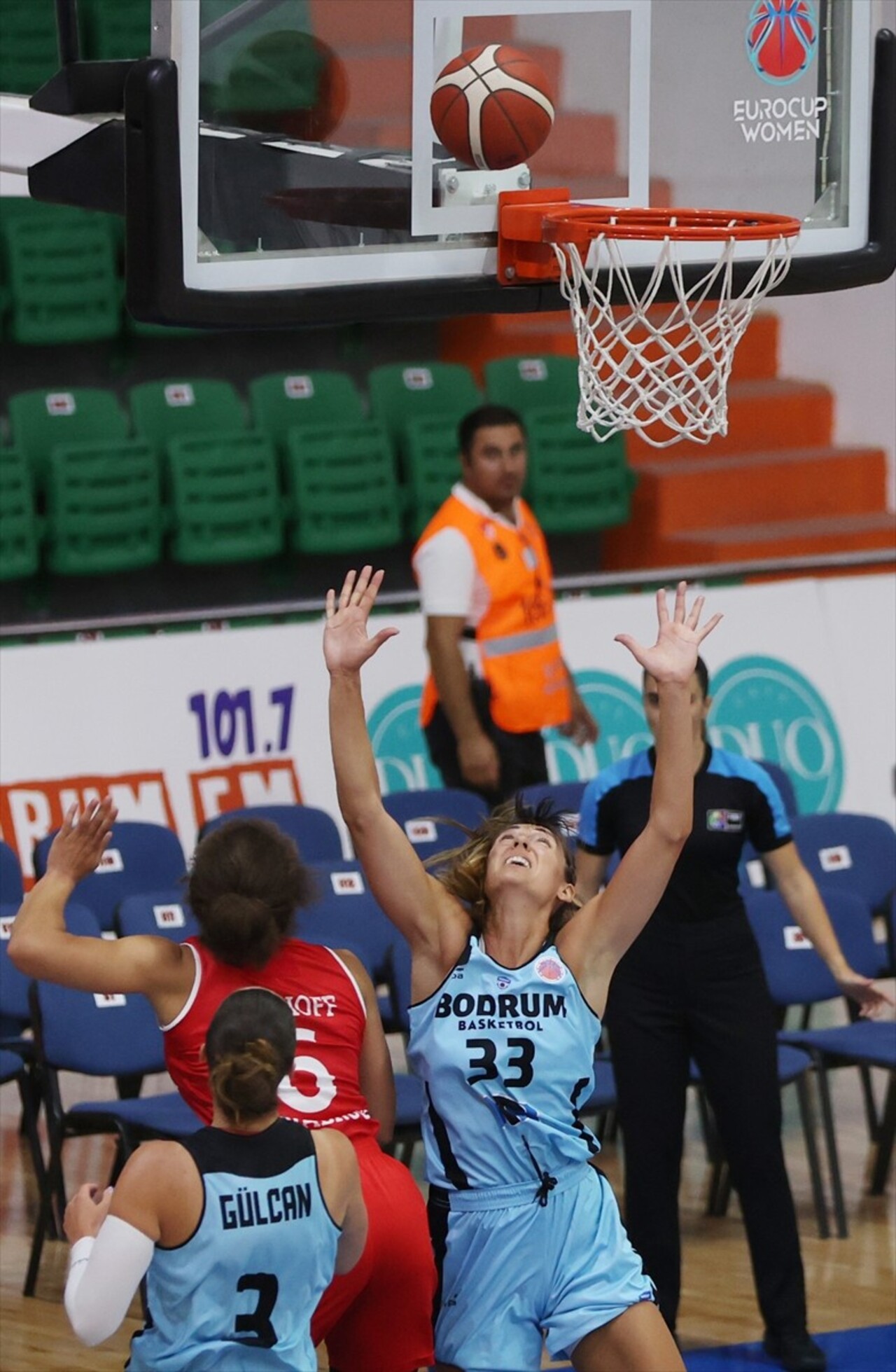 Basketbol FIBA Kadınlar Avrupa Kupası'nın ön eleme turu rövanşında YTR Gayrimenkul Bodrum...