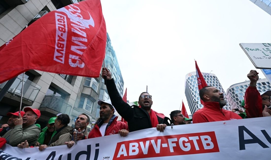 Brüksel'de binlerce işçi, Audi