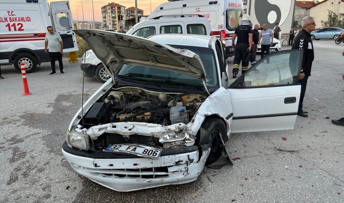 Isparta'da meydana gelen trafik