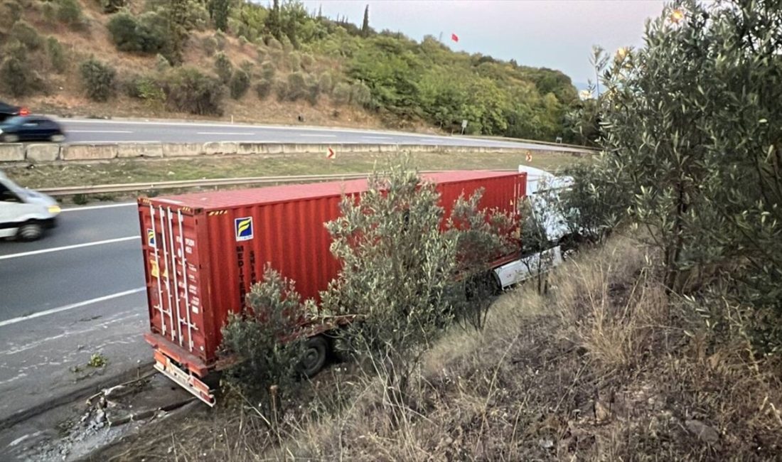 Kocaeli'nin Dilovası ilçesinde tırın