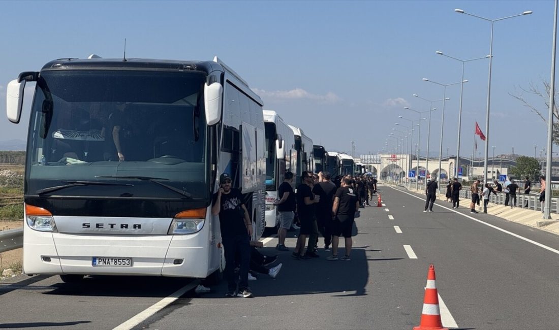 Yunanistan temsilcisi PAOK'un taraftarları,