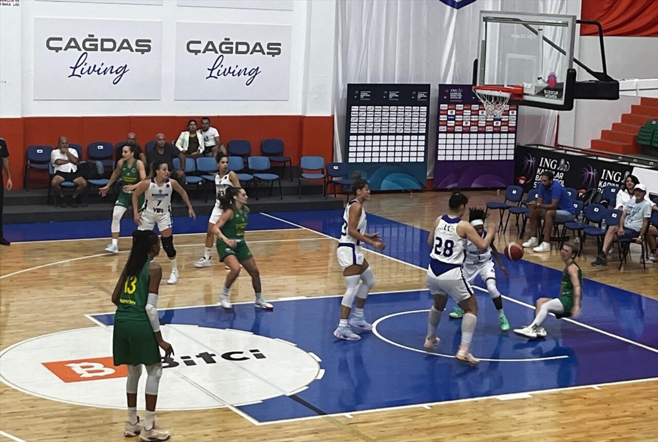 FIBA Kadınlar Avrupa Kupası E Grubu ilk hafta maçında YTR Gayrimenkul Bodrum Basketbol, sahasında...