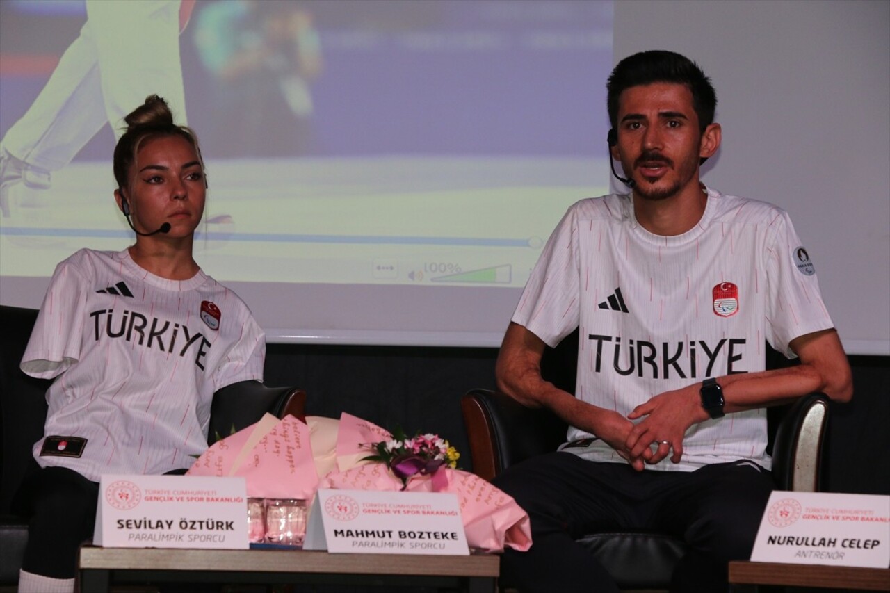 Paralimpik sporcular Sevilay Öztürk ve Mahmut Bozteke, Gaziantep'te "sporun yıldızları"...