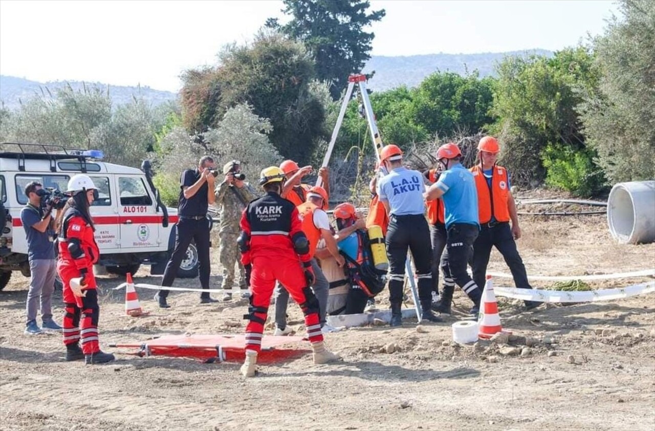 Kuzey Kıbrıs Türk Cumhuriyeti'nde (KKTC) Türkiye'den kurumların katılımıyla "KKTC Sivil Savunma...