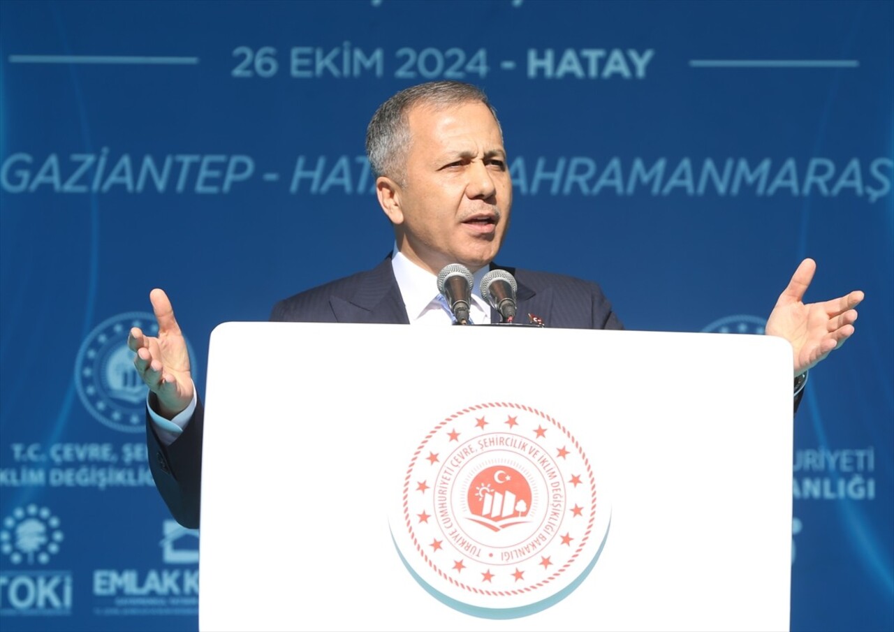 İçişleri Bakanı Ali Yerlikaya, Cumhurbaşkanı Recep Tayyip Erdoğan'ın katılımıyla Gülderen...