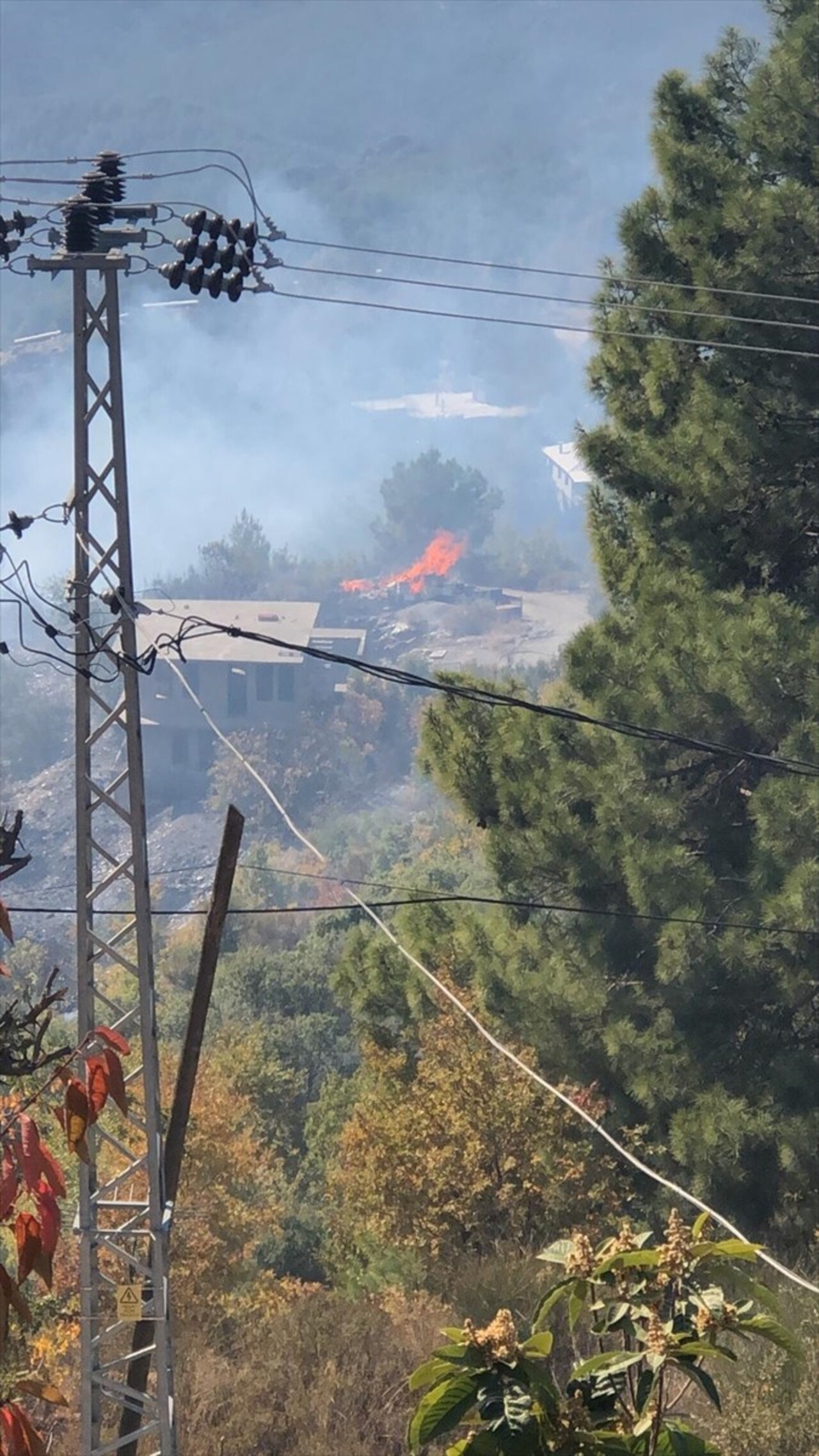 Antalya'nın Alanya ilçesinde zirai alanda çıkan yangın, ekiplerin müdahalesiyle kontrol altına...