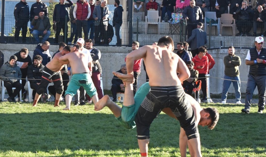 Yusufeli'de düzenlenen geleneksel güreşler,