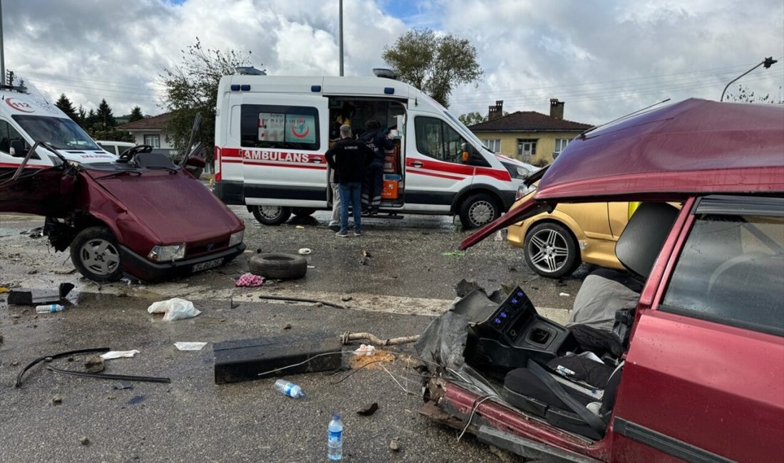 Bartın'da meydana gelen trafik