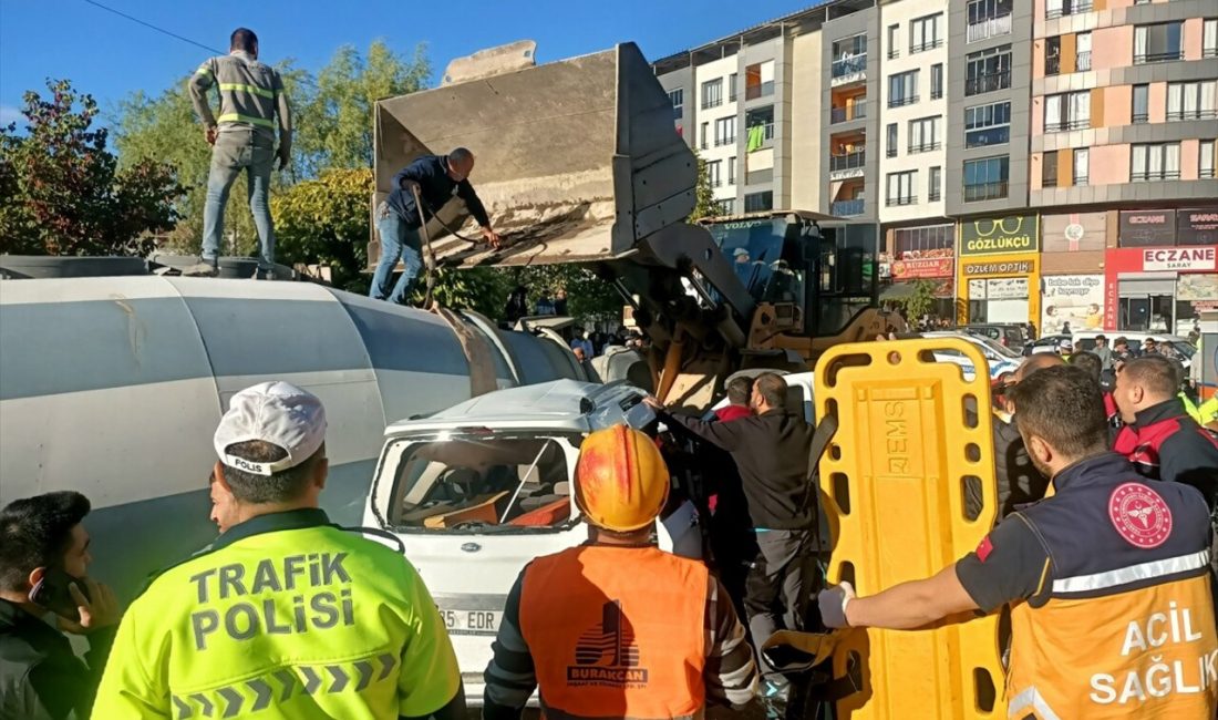 Bingöl'de bir beton mikserinin