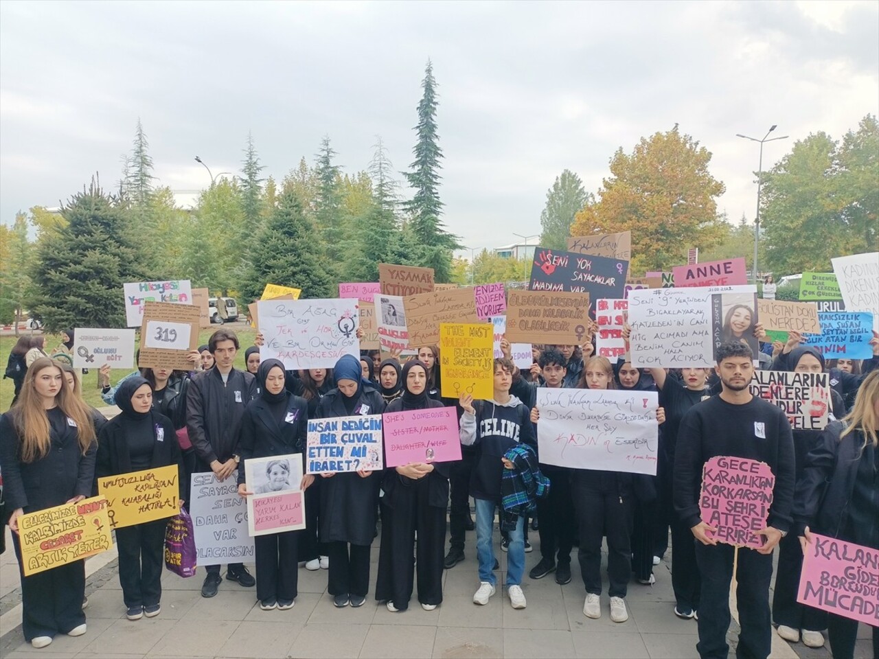 Bingöl’de Kadına Yönelik Şiddet Protestosu