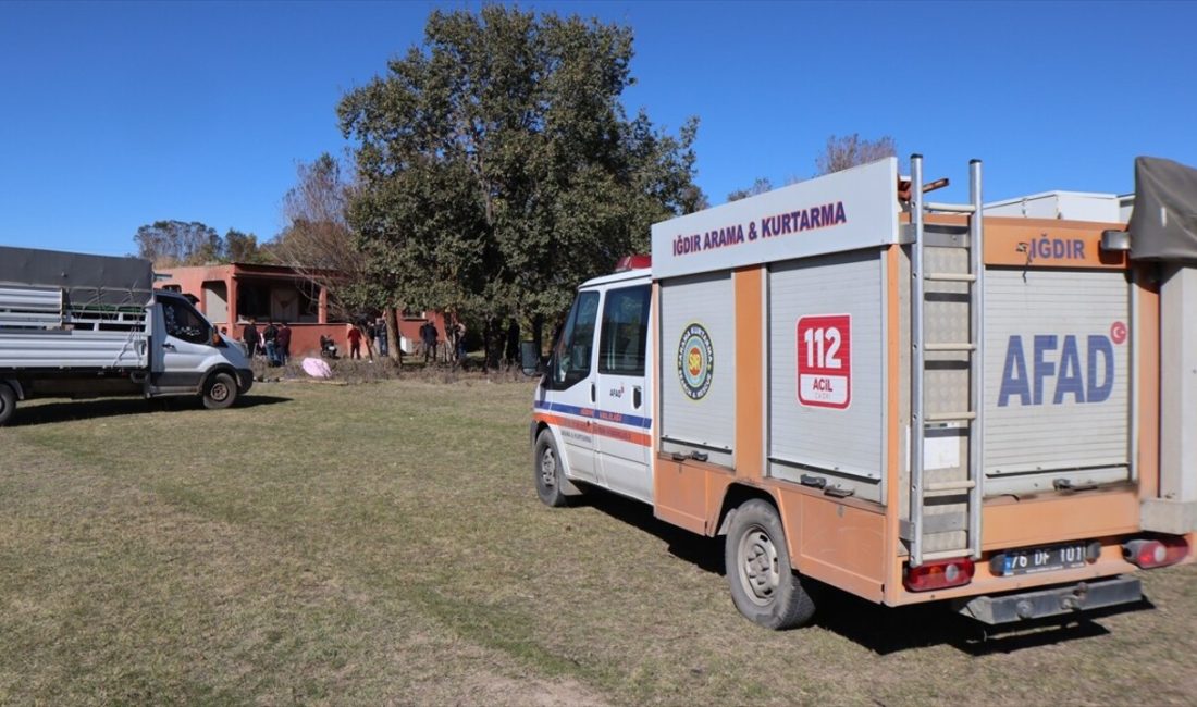 Iğdır'da çıkan ev yangınında