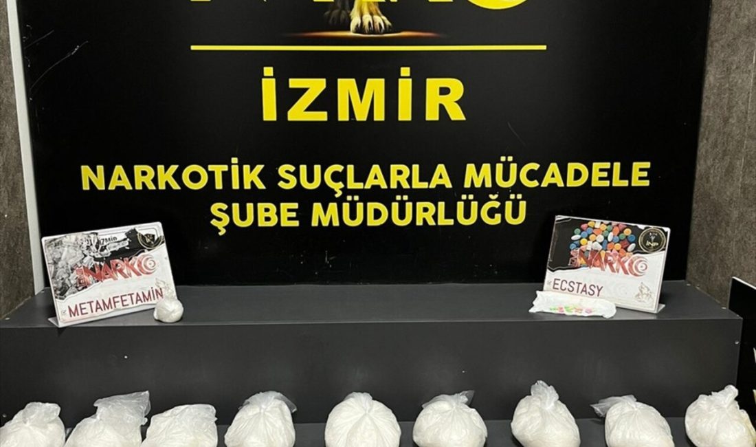 İzmir'de düzenlenen uyuşturucu operasyonunda