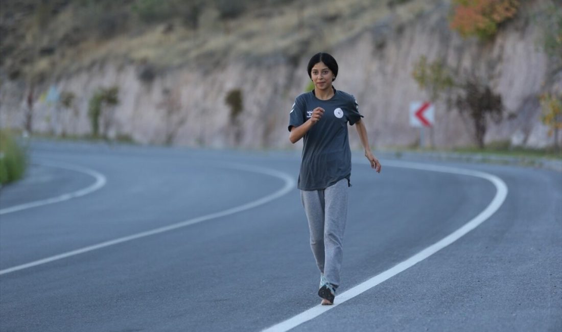 Kayseri'de doğada antrenman yapan