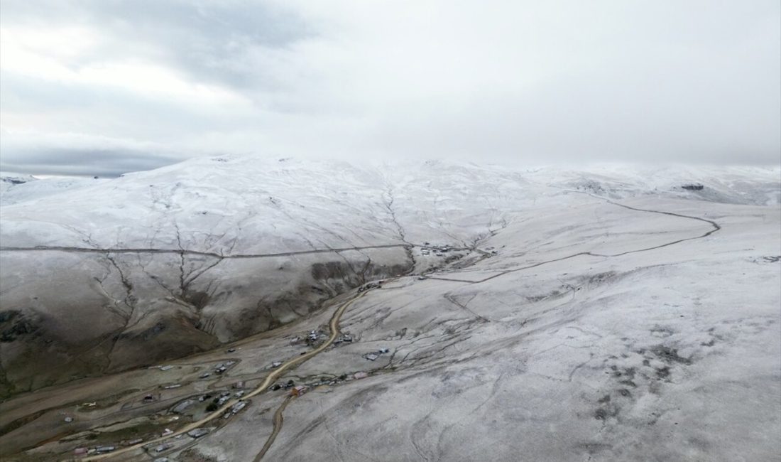 Giresun'un Kümbet Yaylası'nda kar