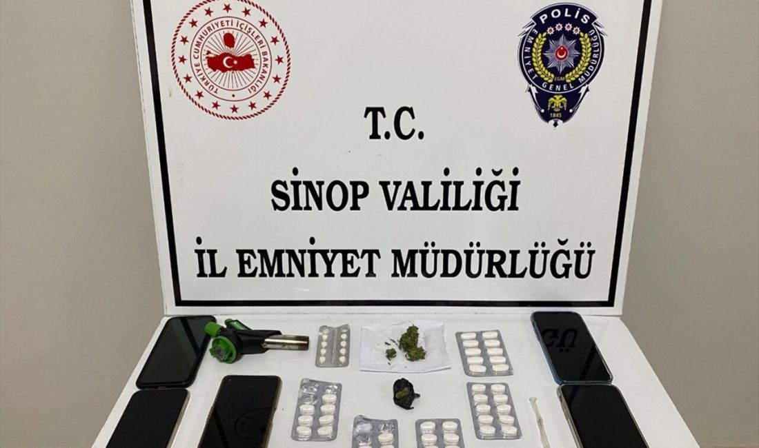 Sinop'ta gerçekleştirilen uyuşturucu operasyonunda