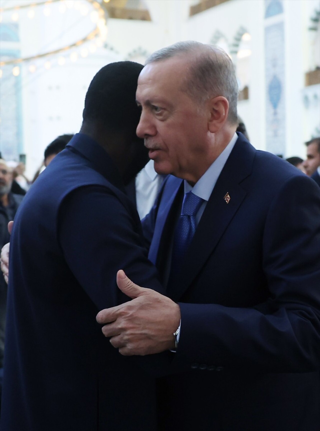 Cumhurbaşkanı Recep Tayyip Erdoğan, cuma namazını Senegal Cumhurbaşkanı Beşir Cuma Fay​​​​​​ ile...