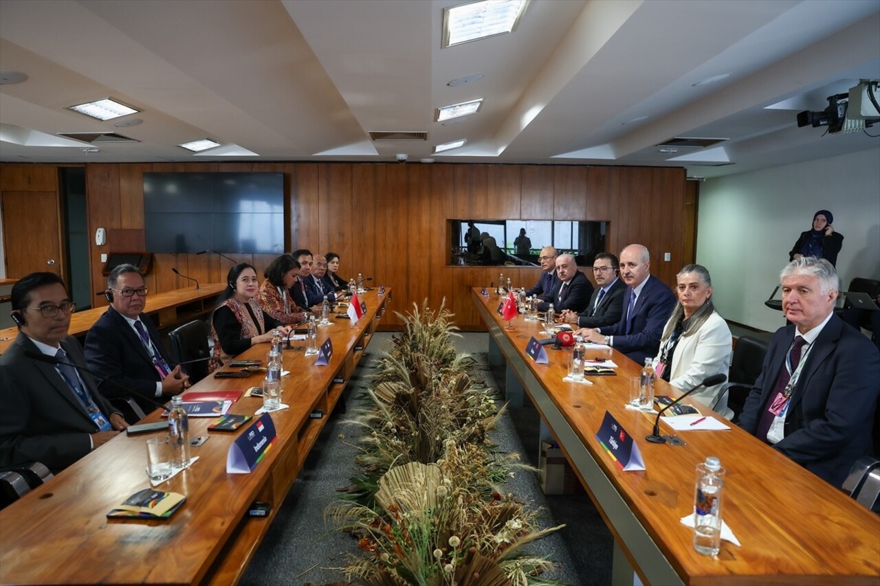 TBMM Başkanı Numan Kurtulmuş (sağ 3), 10. G20 Parlamento Başkanları Zirvesi (P20) kapsamında...