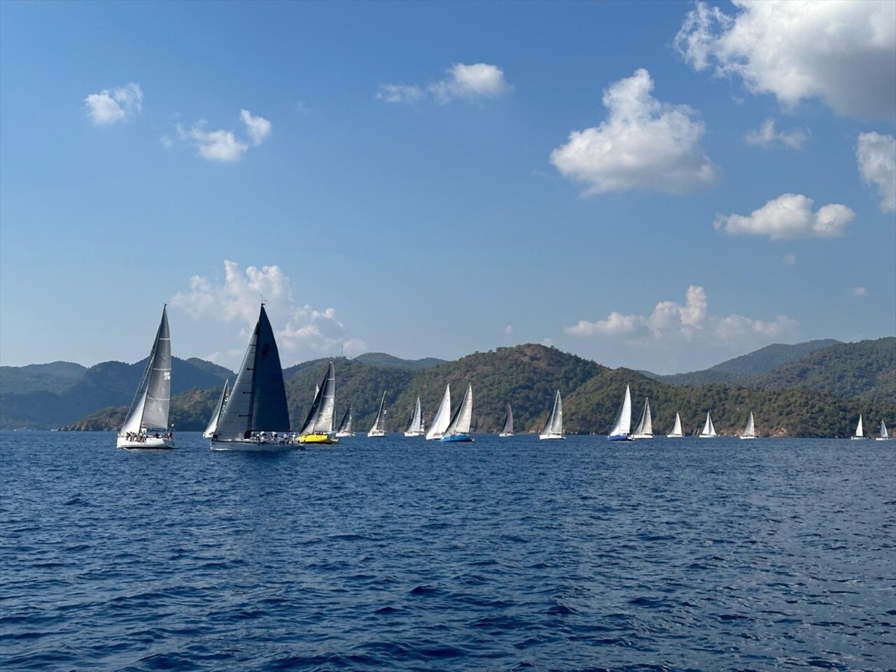 Muğla'nın Fethiye ilçesinde düzenlenen 22. Sonbahar Göcek Yelken Yarış Haftası ve Atatürk...