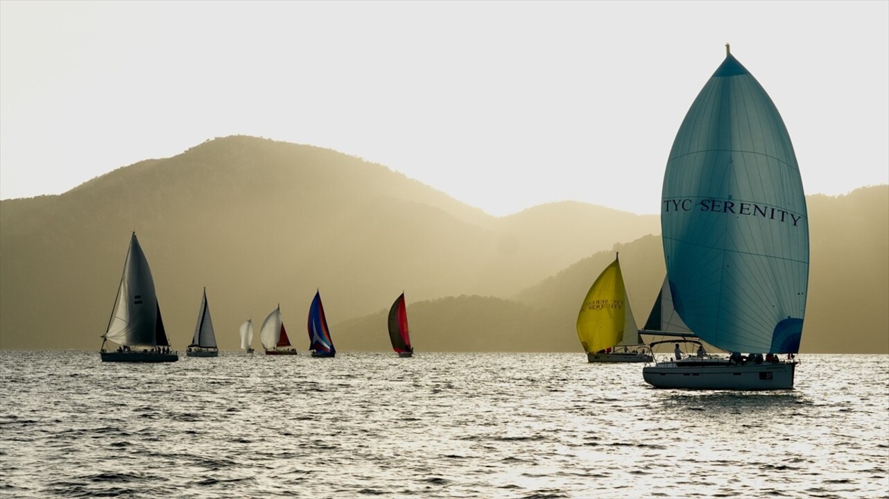 Muğla'nın Fethiye ilçesinde bu yıl dokuzuncusu düzenlenen Rixos Sailing Cup Göcek Yat Yarışları...