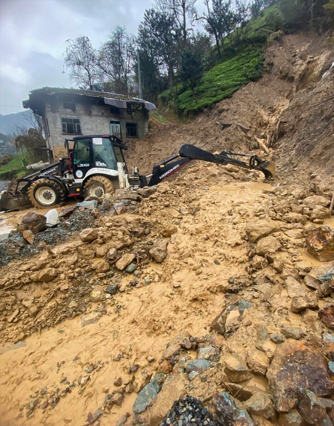 Rize'de şiddetli yağış sebebiyle heyelanlar meydana geldi. Merkez ilçede 5, Pazar'da 8, Çayeli ve...