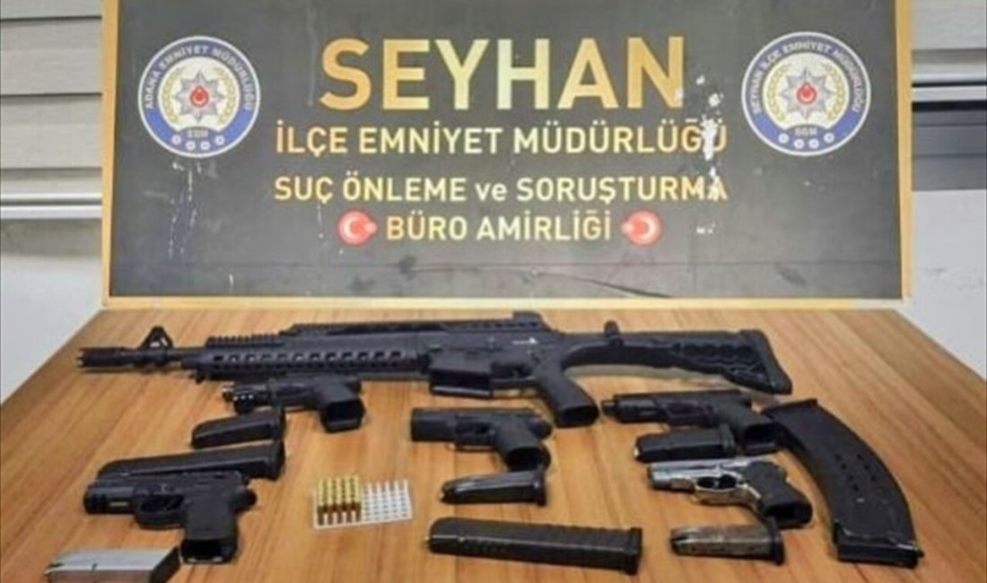 Adana Seyhan'da ruhsatsız silahlar