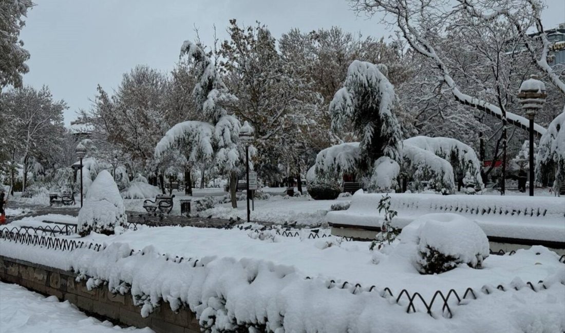 Aksaray'da kar yağışı nedeniyle