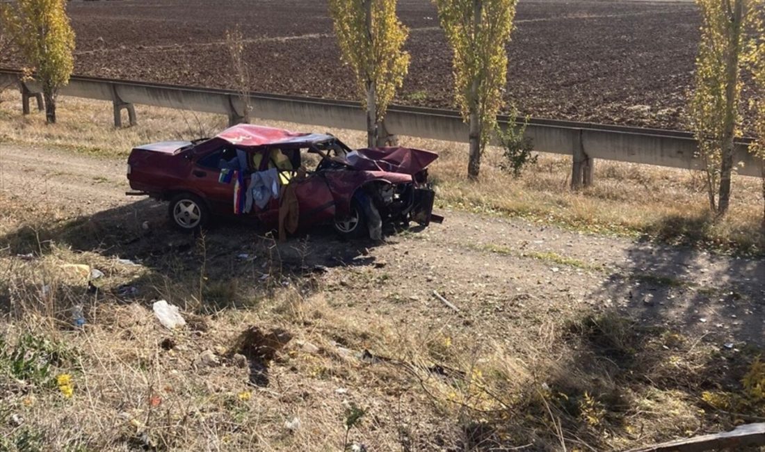 Amasya Gümüşhacıköy'de şarampole devrilen