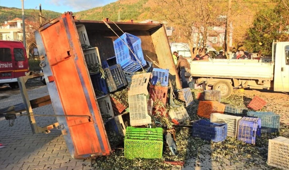 Balıkesir'in Erdek ilçesinde traktör