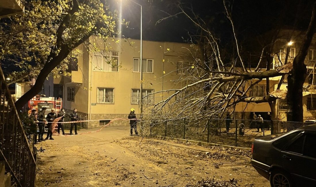 Bursa'da etkili olan kuvvetli