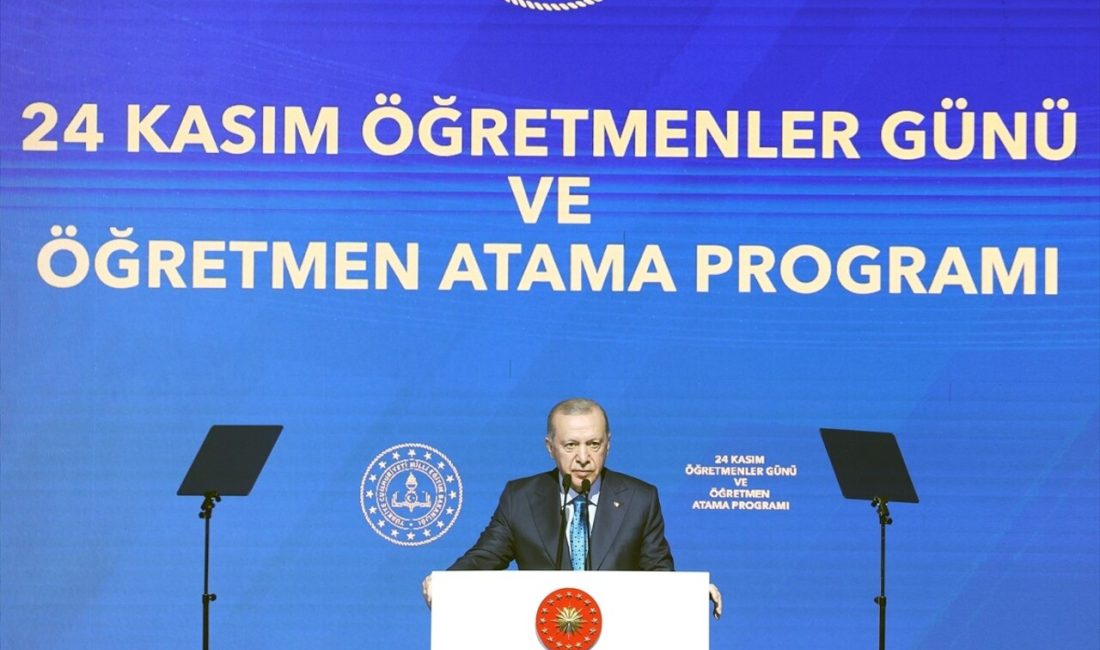 Cumhurbaşkanı Erdoğan, Öğretmenler Günü'nde