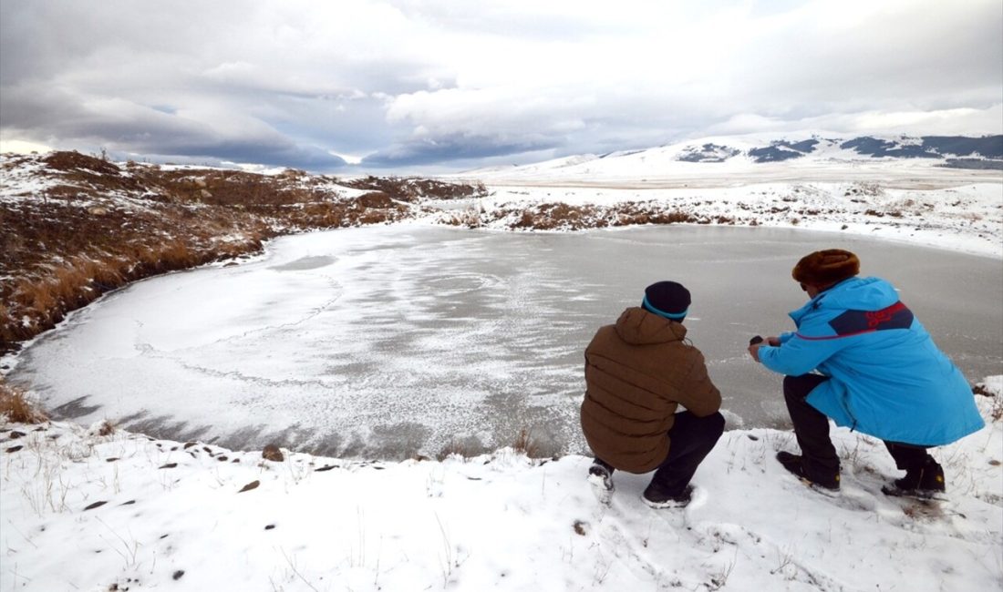 Erzurum'da sıcaklık sıfırın altında