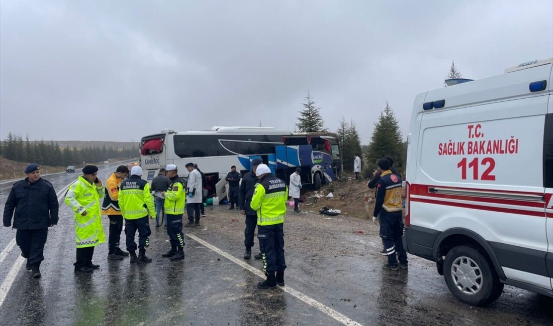 Eskişehir'de bir yolcu otobüsünün