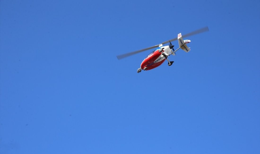 Hatay'da jandarma, cayrokopter ile